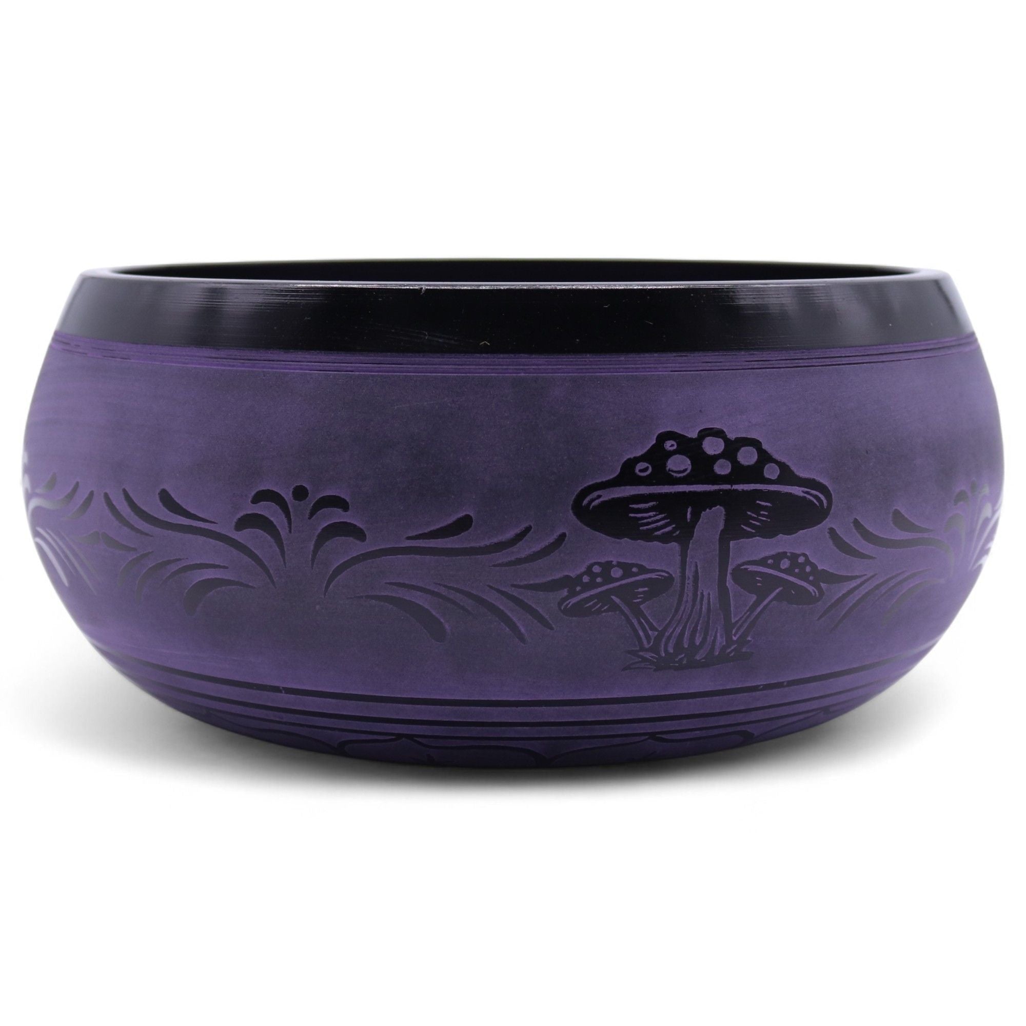 Cuenco tibetano en forma de hongo - Purple Haze (23x10,5 cm, 1,3 kg)